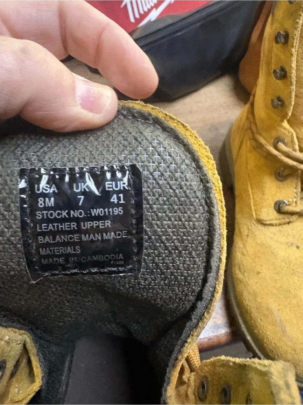 Wolverine Tan Suede Lace-Up Boots